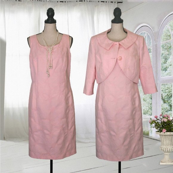 Talbots Dresses & Skirts - Talbots Pink Dress and Jacket Size 14